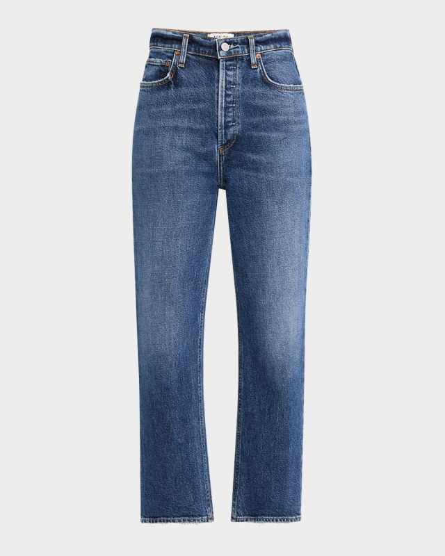 90s Pinch Waist Cropped Jeans